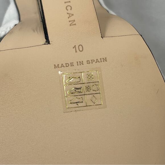 Good American White Terry Lucite Wedge Heels Women 10 - Picture 7 of 16